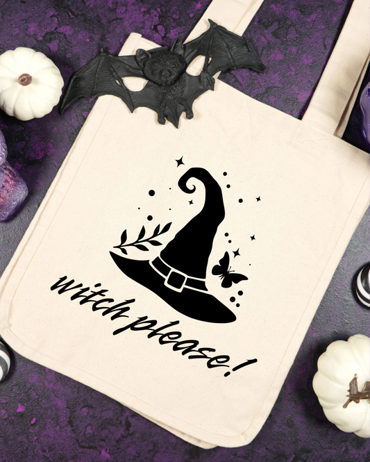 Witch Please! Tote Bags