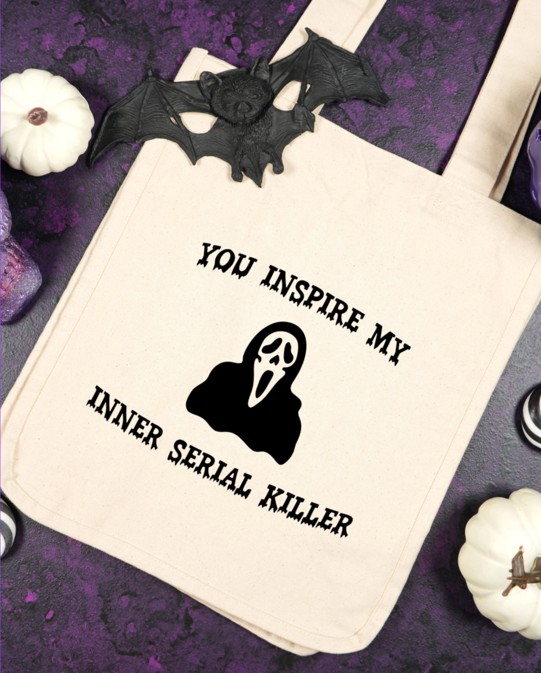 Inner Serial Killer Tote Bags