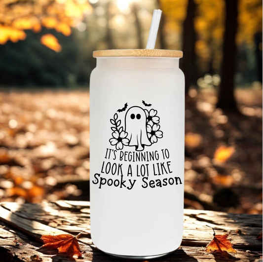 Spooky Season Glass Cup