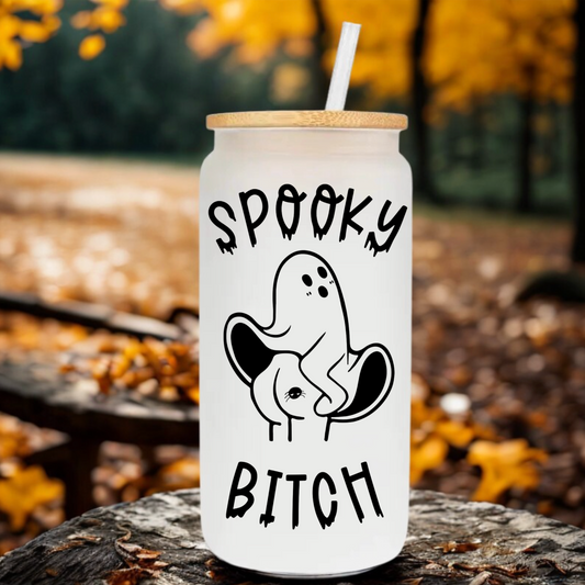Spooky Bitch Glass Cup