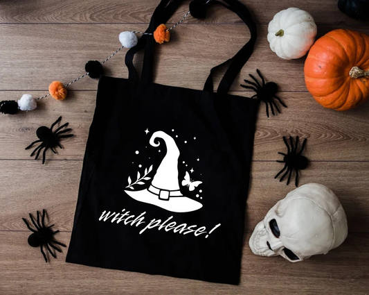 Witch Please! Tote Bags